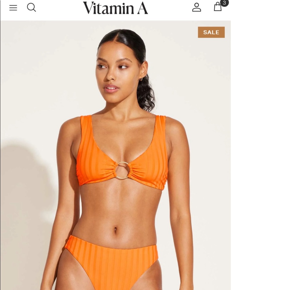 Vitamin A Skylar Top - orange . Size XS. Brand new with tags